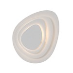 Abstract 4 Panel Wall Light - Textured White