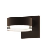 Reals PC Outdoor Downlight Wall Light - Textured Bronze / Clear