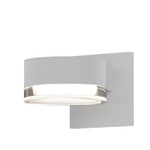 Reals PC Outdoor Downlight Wall Light - Textured White / Clear