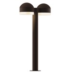 Reals Double DC FH/FW Outdoor Bollard Light - Textured Bronze / White