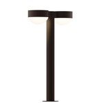 Reals Double PC DL Outdoor Bollard Light - Textured Bronze / White