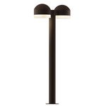 Reals Double DC FH/FW Outdoor Bollard Light - Textured Bronze / White