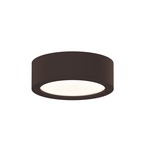 Reals PL Outdoor Ceiling Flush Light - Textured Bronze / White