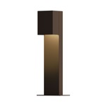 Box Outdoor Bollard 12V - Textured Bronze