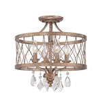 West Liberty Ceiling Semi Flush Light - Olympus Gold