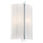 Clarte Wall Light - White Iris / Chrome