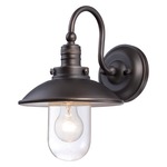 Downtown Edison Outdoor Wall Light - Oil Rubbed Bronze / Clear