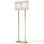 Clavius Floor Lamp - Gold / White