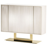 Clavius Table Lamp - Gold / White