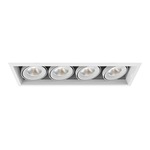 6IN LED Multiples Trim with Remodel Housing - White Trim / White Reflector