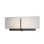 Exos Square Wall Sconce - Black / Flax