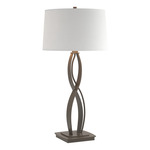 Almost Infinity Tall Table Lamp - Dark Smoke / Natural Anna