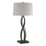 Almost Infinity Tall Table Lamp - Black / Flax