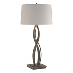 Almost Infinity Tall Table Lamp - Natural Iron / Flax