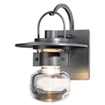 Mason Outdoor Wall Sconce - Coastal Burnished Steel / Clear