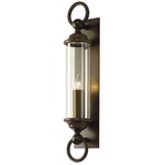 Cavo Tube Outdoor Wall Sconce - Coastal Bronze / Clear