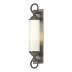 Cavo Tube Outdoor Wall Sconce - Coastal Dark Smoke / Opal