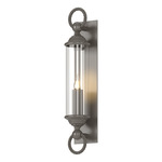 Cavo Tube Outdoor Wall Sconce - Coastal Dark Smoke / Clear