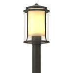 Meridian Outdoor Post Light - Coastal Natural Iron / Opal and Seeded