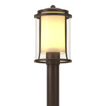 Meridian Outdoor Post Light - Coastal Bronze / Opal and Seeded