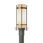 Banded Outdoor Post Light - Coastal Natural Iron / Opal