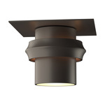 Twilight Dark Sky Outdoor Semi Flush Ceiling Light - Coastal Dark Smoke