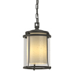 Meridian Outdoor Pendant - Coastal Natural Iron / Opal and Seeded