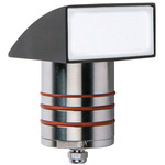 Round 2 Inch In-Ground Light With Hood 12V - Bronzed Stainless Steel / Clear