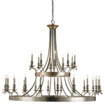 Lodestar Chandelier - Antique Gold Leaf