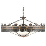 Berkeley Chandelier - Antique Gold Leaf