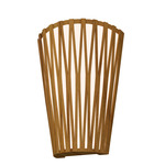 Living Hinges Wall Sconce - Teak / White Acrylic