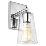 Mercer Wall Light - Chrome / Clear Seeded