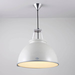 Titan Size 3 Pendant with Etched Glass Diffuser - Putty Grey / Etched Glass