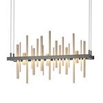 Cityscape Small Linear Pendant - Black / Soft Gold