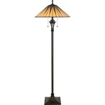 Gotham Floor Lamp - Vintage Bronze / Tiffany