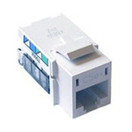 RJ45 Cat 5e Telephone / Network Jack - Gloss White