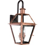 Rue De Royal 8411 Outdoor Wall Light - Aged Copper / Clear