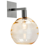 Terra Hanging Wall Sconce - Beige Silver / Optic Amber