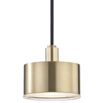 Nora Mini Pendant - Aged Brass