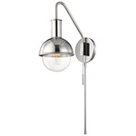 Riley Reading Wall Light - Polished Nickel