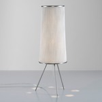 Ura Table Lamp - Stainless Steel / White