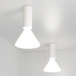 Pin Ceiling Light - Matte White / White