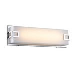 Cermack St 111 Brackets Bathroom Vanity Light - Polished Chrome / Frosted