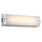 Cermack St 111 Brackets Bathroom Vanity Light - Polished Chrome / Frosted