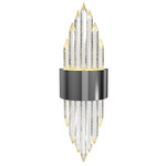 Aspen Wall Sconce - Polished Nickel / Crystal