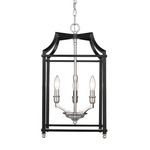 Leighton Pendant - Pewter / Black