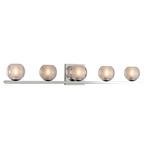 Corona Bathroom Vanity Light - Chrome / Clear