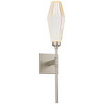 Aalto Belvedere Wall Sconce - Beige Silver / Optic Ribbed Amber