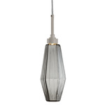 Aalto Pendant - Beige Silver / Optic Ribbed Smoke