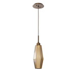 Aalto Pendant - Flat Bronze / Optic Ribbed Bronze